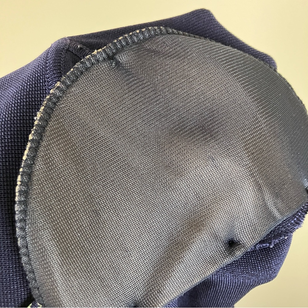 Exclusively Misook Collared Button Front Navy Car… - image 7